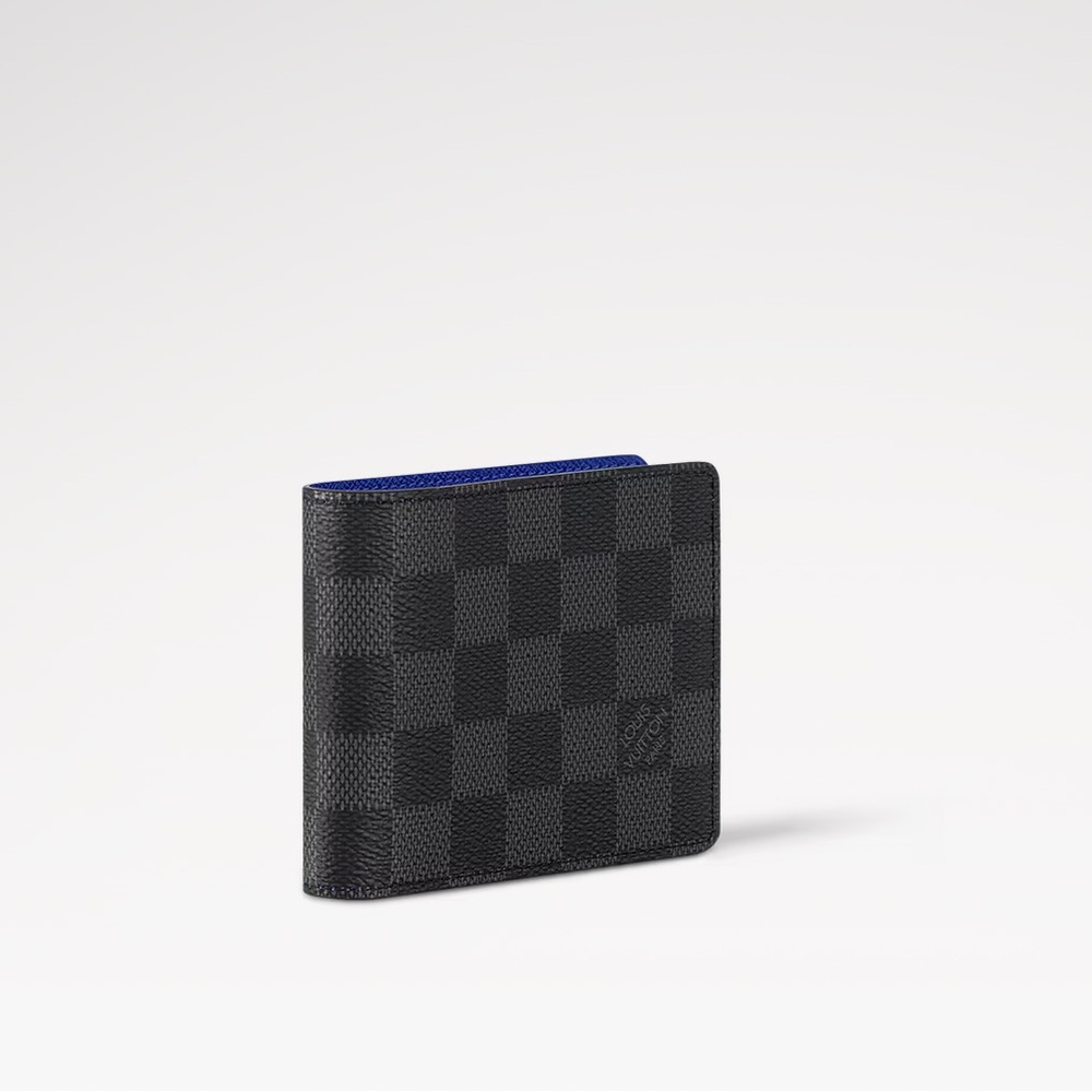 Louis Vuitton men’s slender wallet blue interior